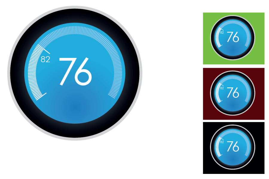 eGreen: Final Tachometer dark-themed design