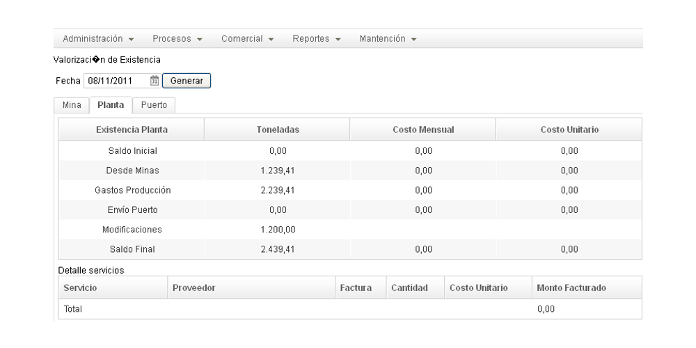 CMCTMP App Screenshot: Inventory valuation