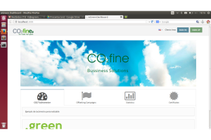 eGreen: Clients Area web app screenshot