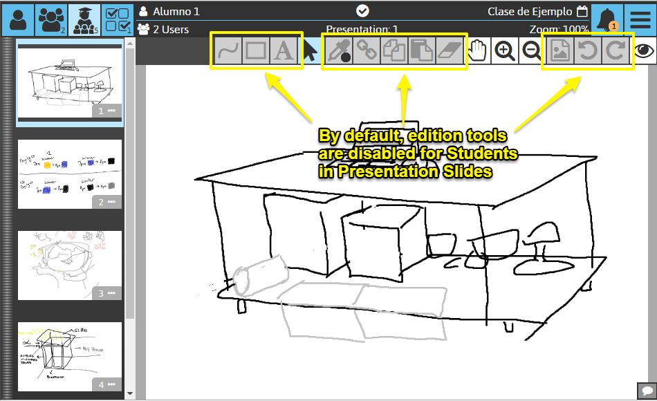 Sketchpad User Manual: Permissions to edit Slide