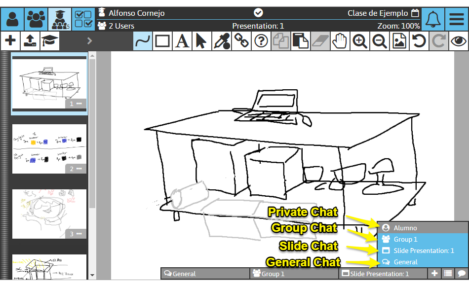 Sketchpad User Manual: Chat Types