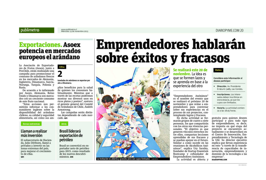 EEAA: In the newspaper Publimetro
