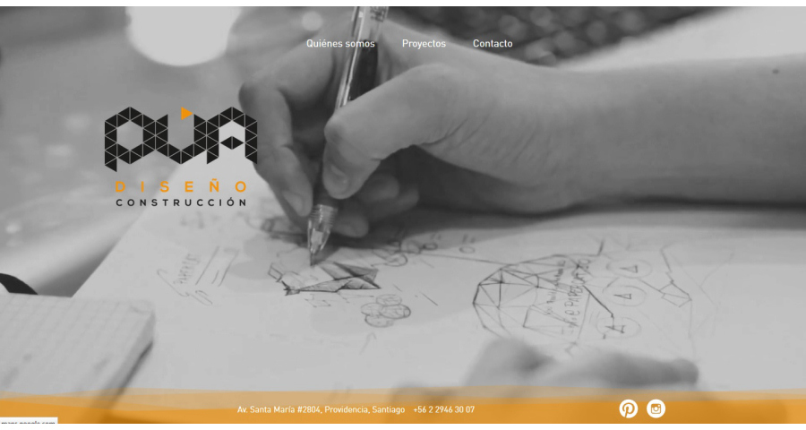 PUA Website Screenshot: Landing page