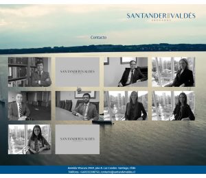 Santander Valdés Website Screenshot: Team