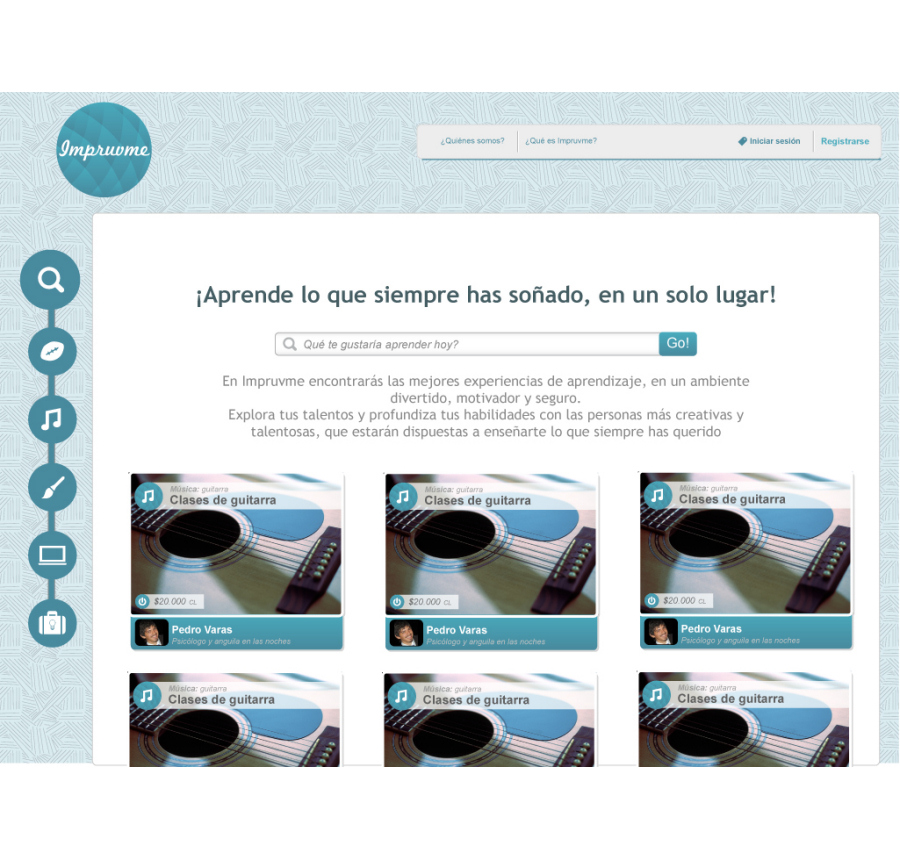 Impruvme Website Landing design